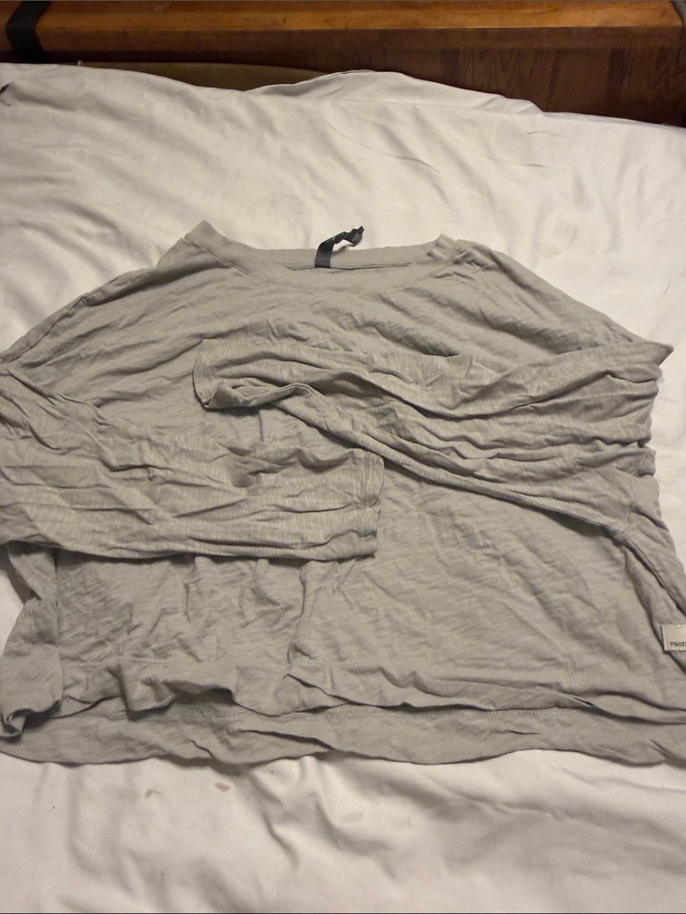 Vuori Light Gray Long Sleeve Tee